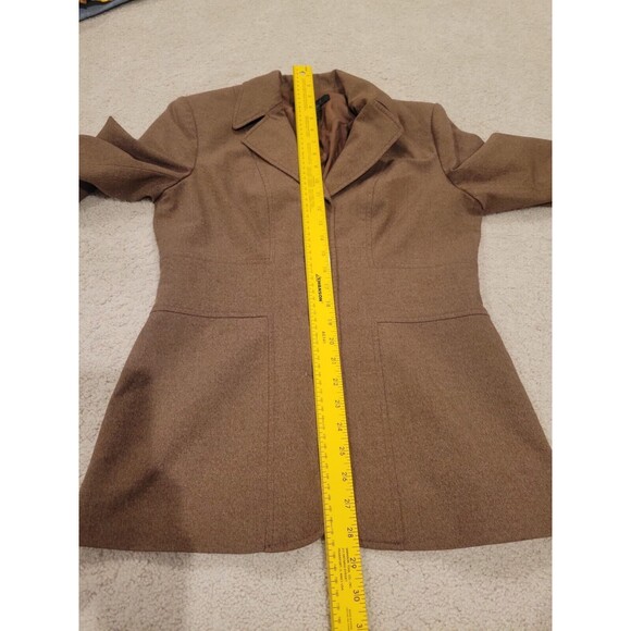 Vintage Vtg The Limited 4 Button Blazer Women Medium Brown Y2K, Made In USA - Picture 4 of 12